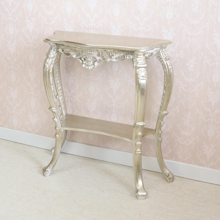 楽天市場】イタリア製 コンソール シルバーコンソールテーブル サイド