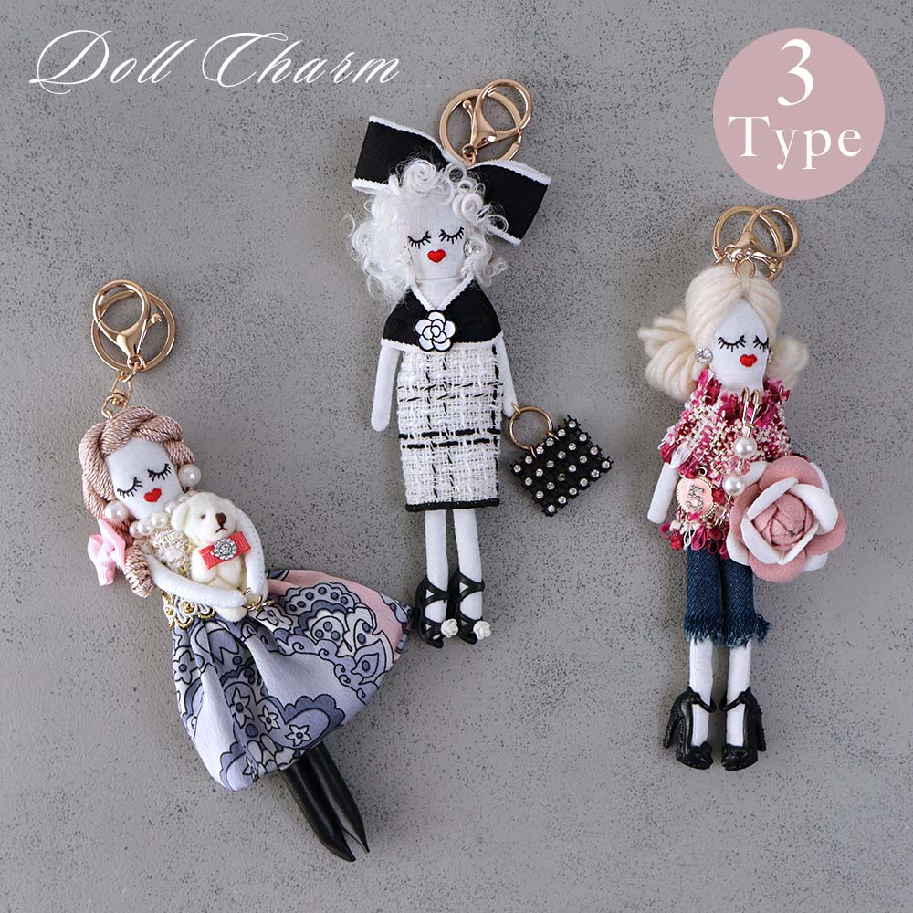 楽天市場】タイムセール ドールチャーム バッグチャーム キーホルダー