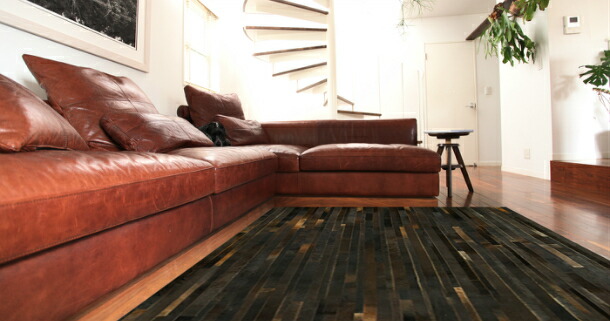 楽天市場】Patchwork Rag ハラコ パッチワーク ラグ ストライプ 170