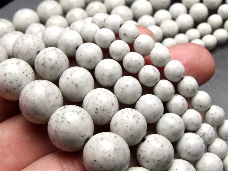 楽天市場】○【約8mm珠 北投石 ホワイトタイプ 連】一連 約38-40cm