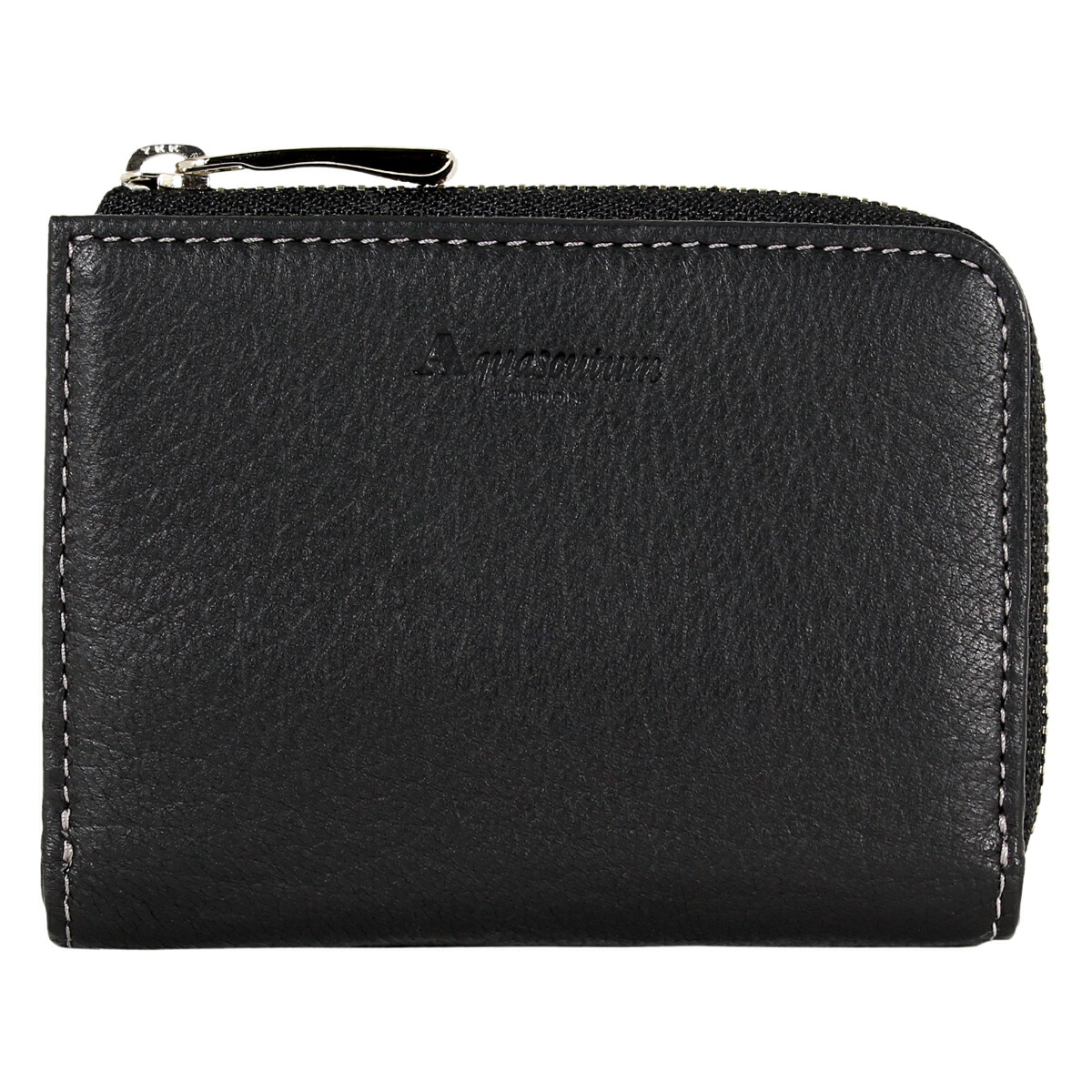 アクアスキュータム 小銭入れ パスポケット付き 本革 レザー