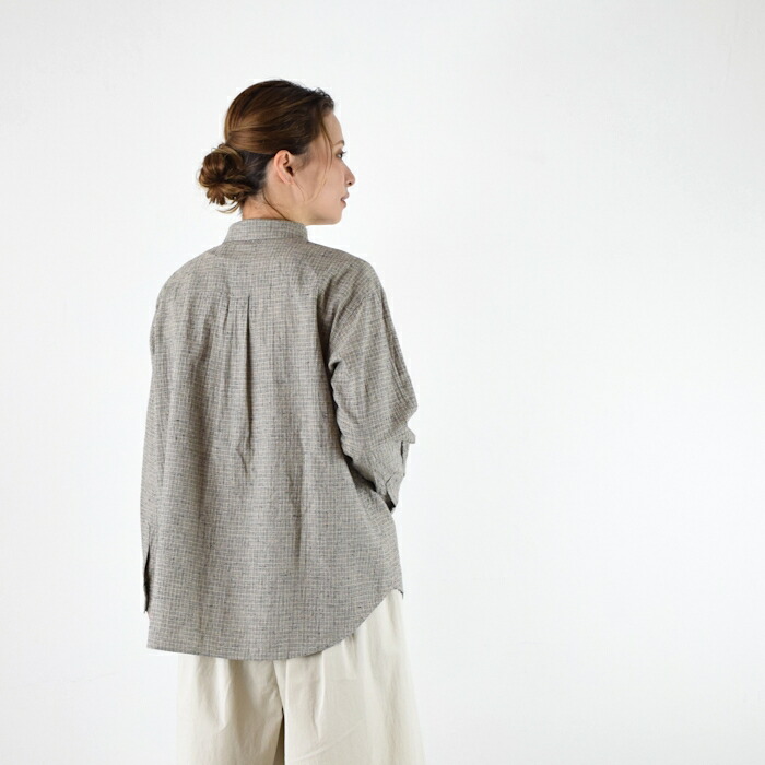 楽天市場】【動画あり】evam eva(エヴァムエヴァ)cotton linen check