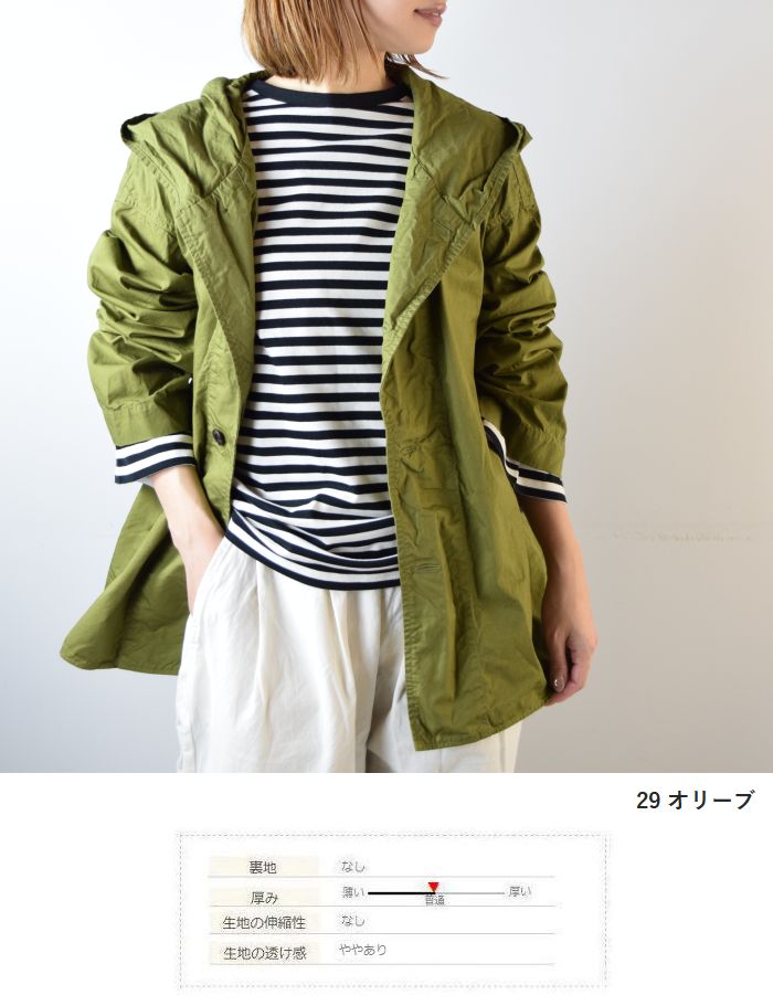 楽天市場】prit(プリット)40/1綾ダンプ フード シャツ ブルゾン