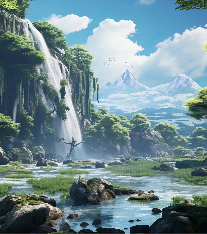 J-STAGE スタンダード レギュラータイプ専用 背面デザインシート】 滝