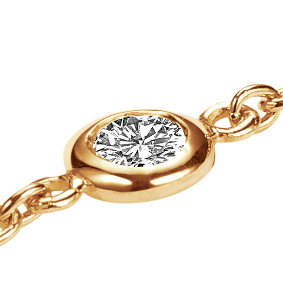 K18 ダイヤモンドブレスレット | Petit Bezel - ジュエリーサロン