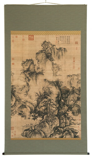 二玄社複製　国立故宮博物院蔵　郭熙　「早春図」 郭熙「早春図」 [226061733]のアート作品 - アフロ