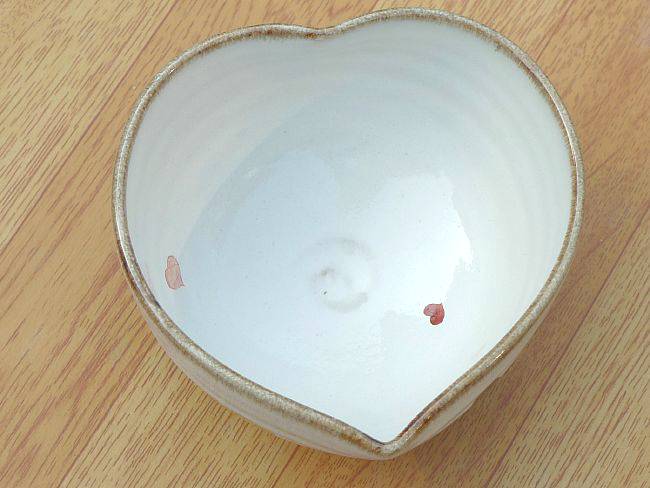 ハート抹茶茶碗 良二 - 京焼清水焼 松韻堂