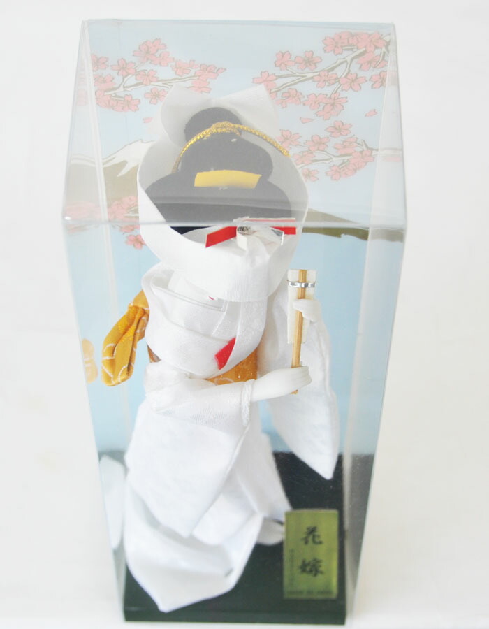 日本人形 【花嫁・白無垢】4号 ケース入り【J009】 | 職人手作りの