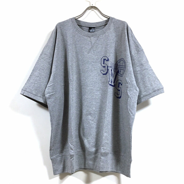 楽天市場】カレッジ調 ロゴ ビッグシルエット 半袖 スウェット Tシャツ
