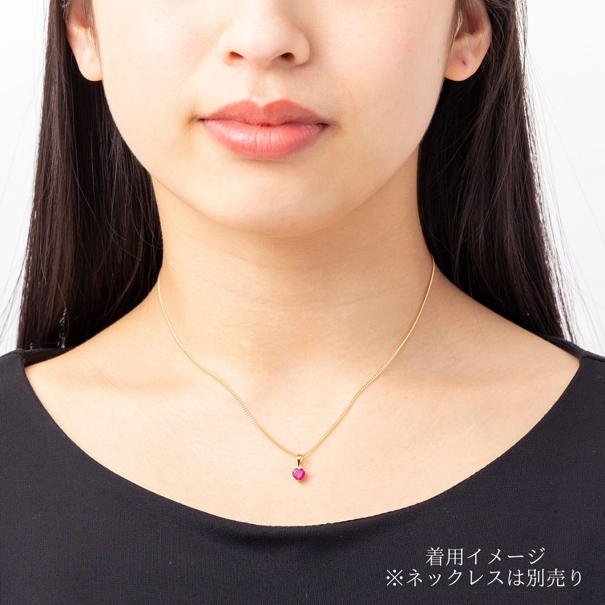 楽天市場】18金 ネックレス ペンダントトップ ルビー 【 ペンダント