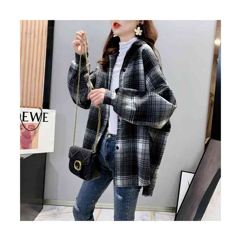 楽天市場】チェックシャツ レディース 長袖 ロングシャツ ブラウス