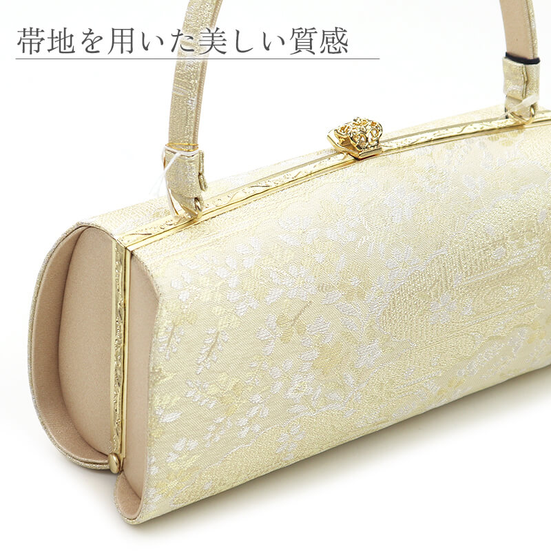 草履バッグセット フォーマル 正絹 帯地仕様 フォーマル 正絹 薄金 金