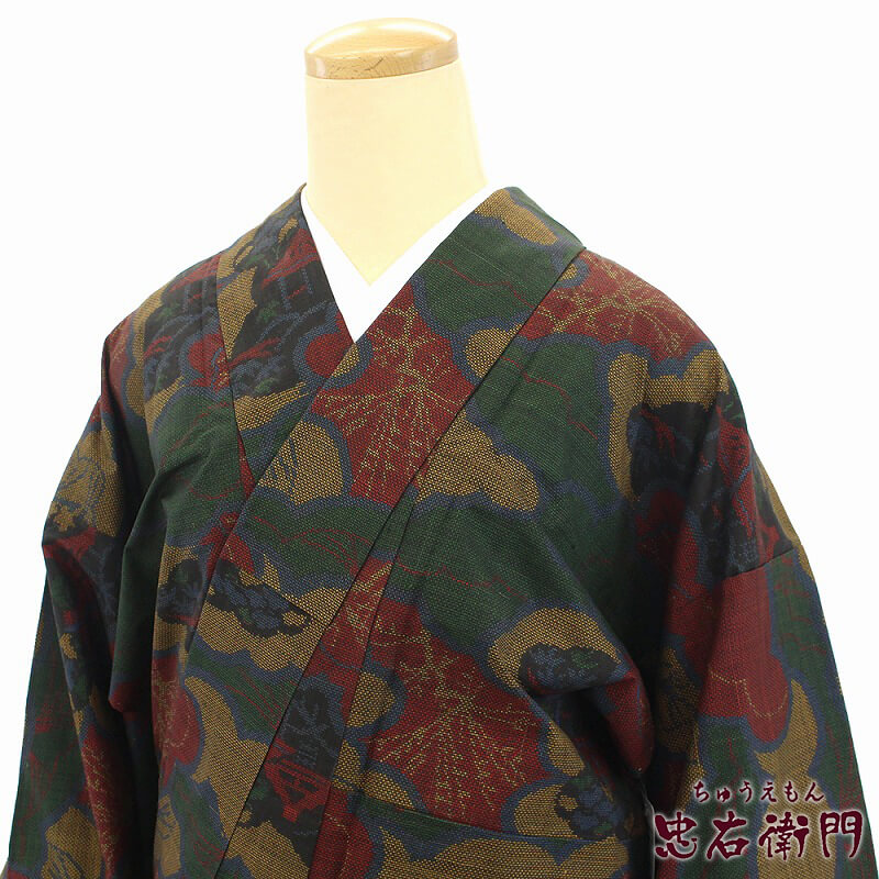 春一番の日に着たい色】【中古】 大島紬 つむぎ着物 レディース 正絹