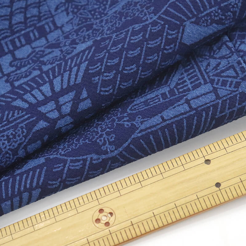 春一番の日に着たい色】【中古】 小紋 小紋着物 レディース 正絹 縮緬