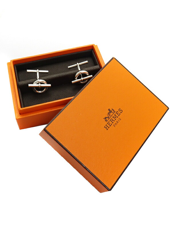 HERMES】エルメス『SILVER シェーヌダンクル カフリンクス』カフス