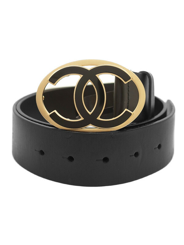 いち918様♡♡CHANEL ベージュ 円形バックル ベルト 幅約4.5cm