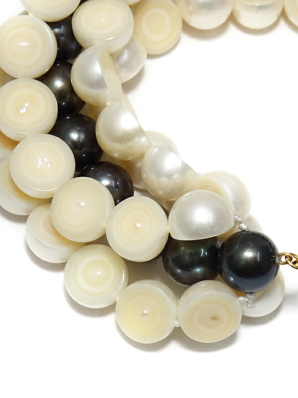 M/G TASAKI】タサキ『K18YG スライスド ブレスレット パール』1週間