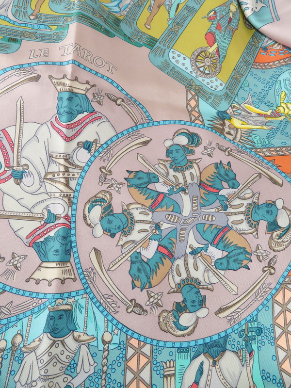 HERMES】【LE TAROT】【フランス製】エルメス『カレ90 タロットカード