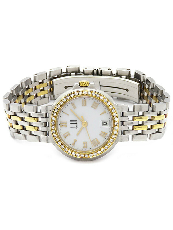 dunhill】ダンヒル『エリート ダイヤ』レディース クォーツ 1ヶ月保証