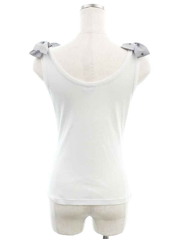 CHANEL】シャネル『ココマーク リボン タンクトップ size34