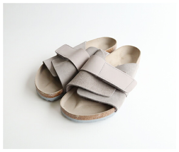 BIRKENSTOCK - Kyoto Nubuck/Suede Leather - STONE COIN - MEN'S