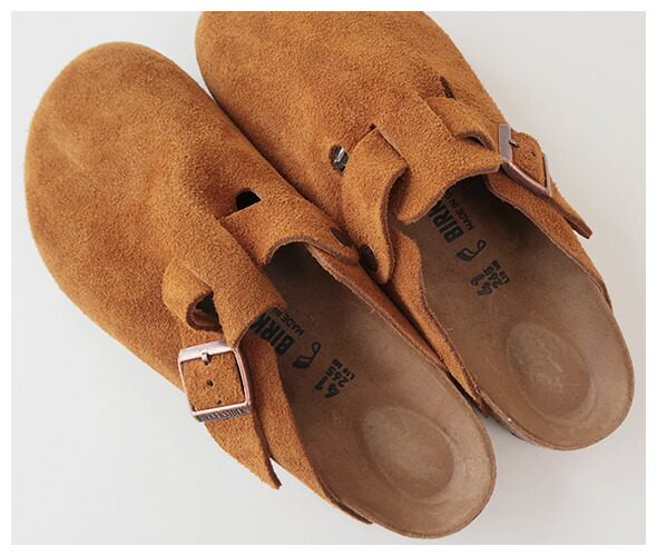 BIRKENSTOCK - Boston Suede Leather - MINK - MEN'S ビルケンシュトッ