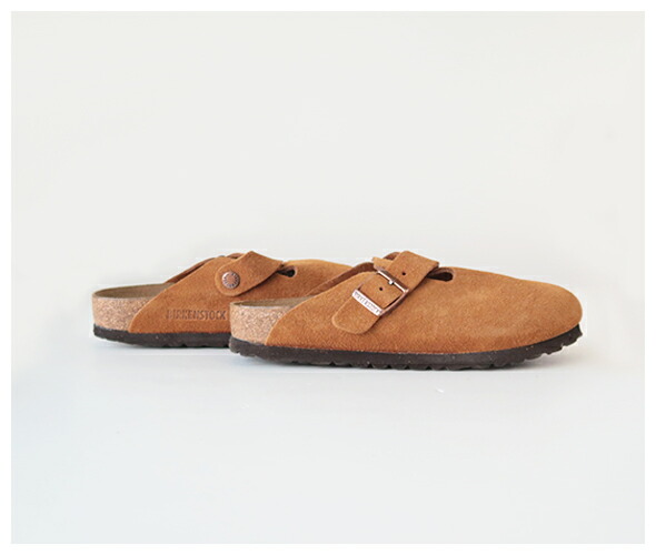 BIRKENSTOCK - Boston Suede Leather - MINK - WOMEN'S