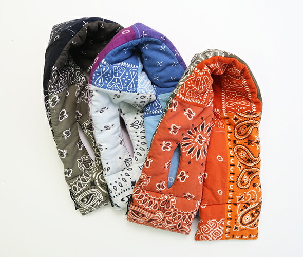 KAPITAL キャピタル ネル バンダナpt リバーシブルKESAマフラー