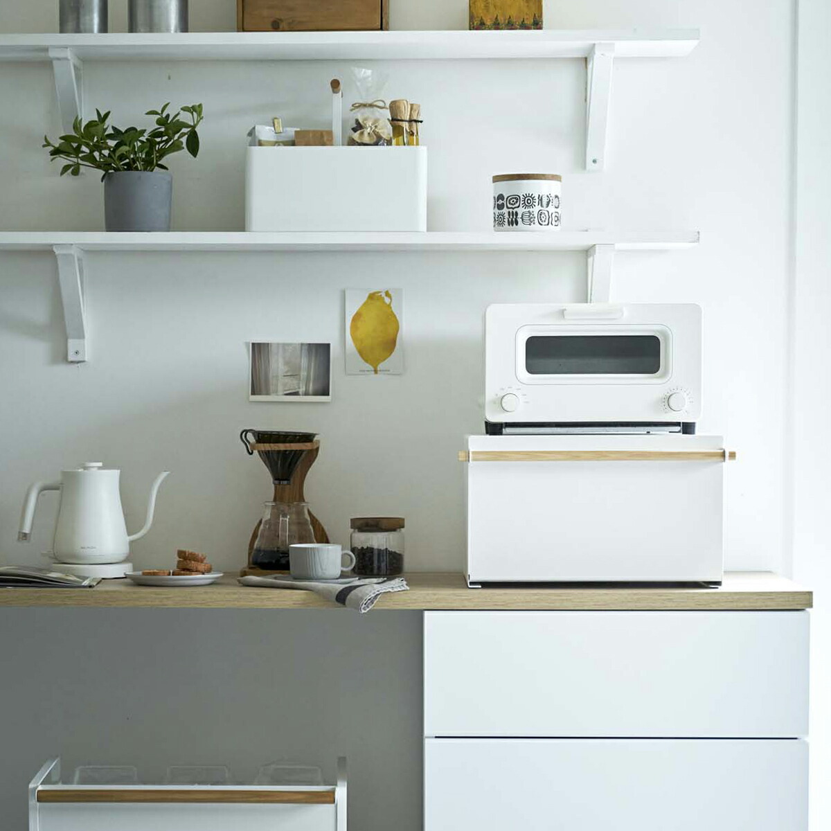 山崎実業(yamazaki) tosca【ブレッドケース トスカ ホワイト