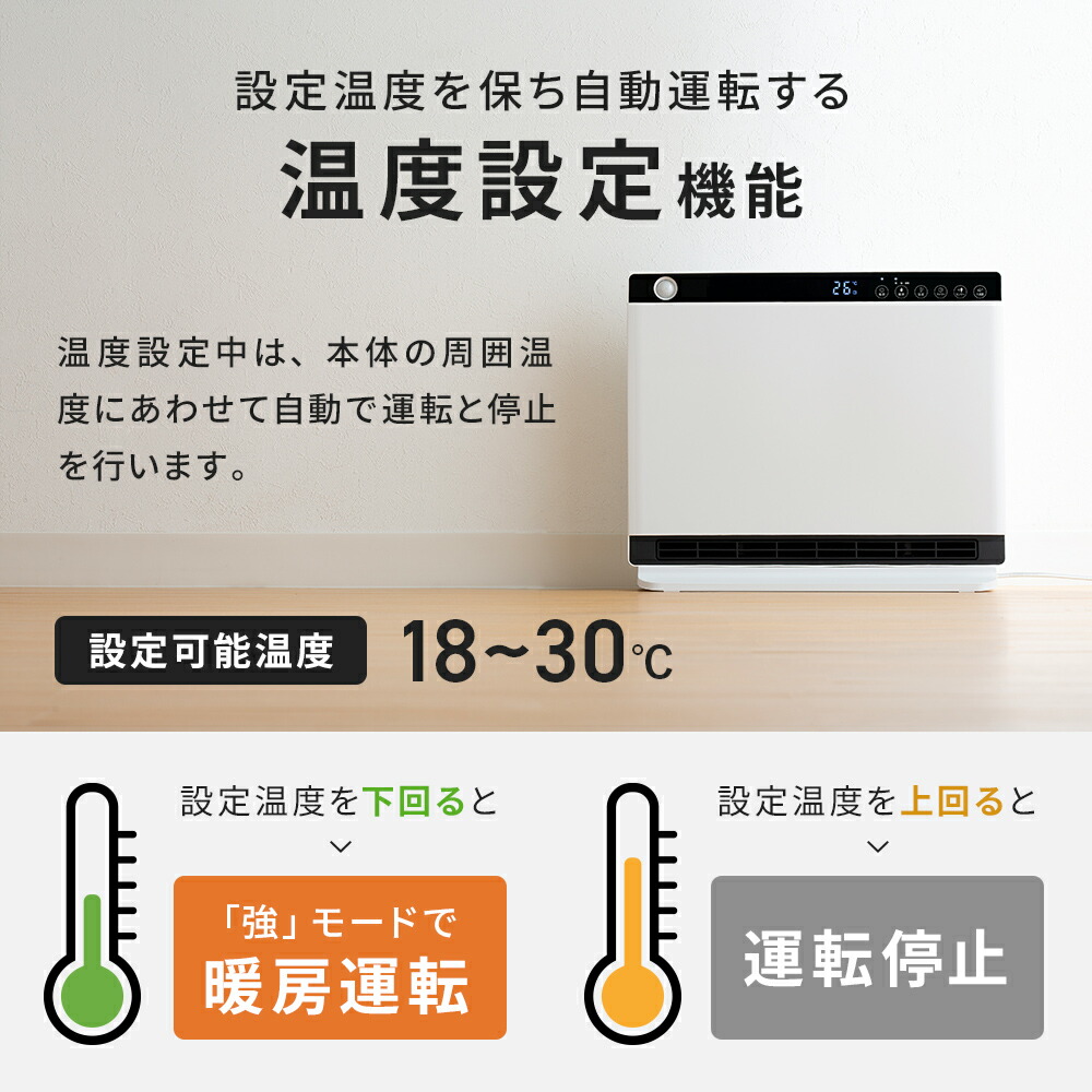 CH-MT2436 節電/室温センサー付 大風量パネルセラミックヒーター