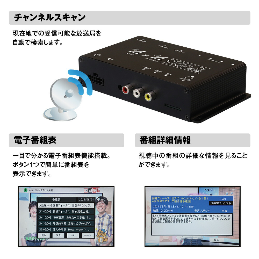 楽天市場】【3/4~11限定☆抽選300%ポイントバック】地デジチューナー