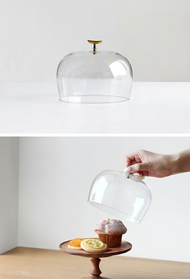 楽天市場】shesay リューズガラス ガラスドーム S 108253(ケーキドーム