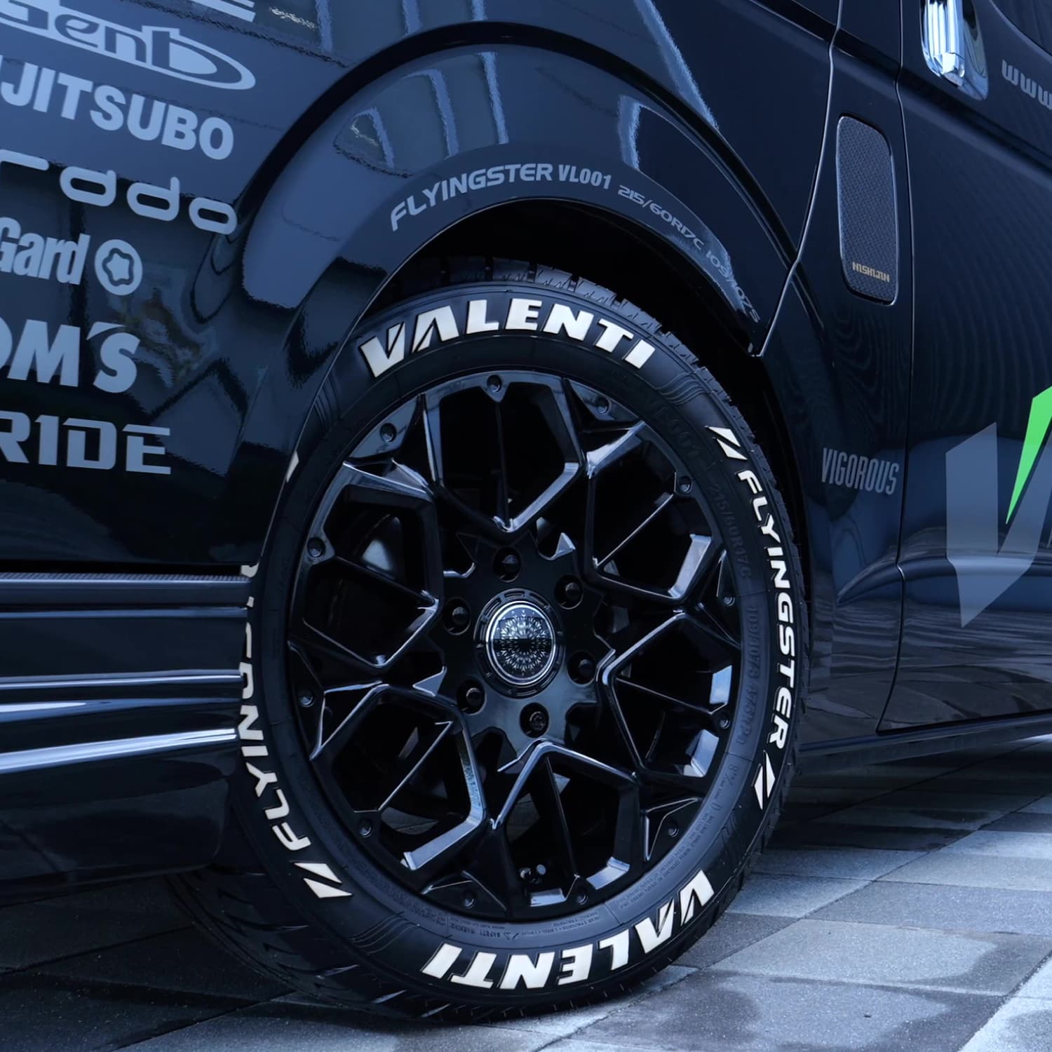 4本ご注文で送料無料】 VALENTI 17インチ 6.5J アルミホイール&タイヤ