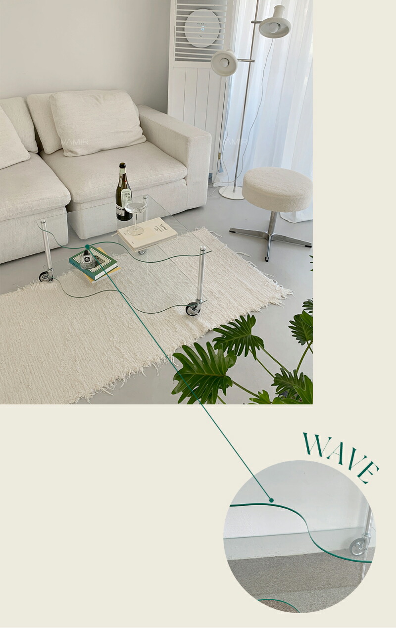楽天市場】VAMIR バミル ウェーブトロリーサイドテーブル 韓国