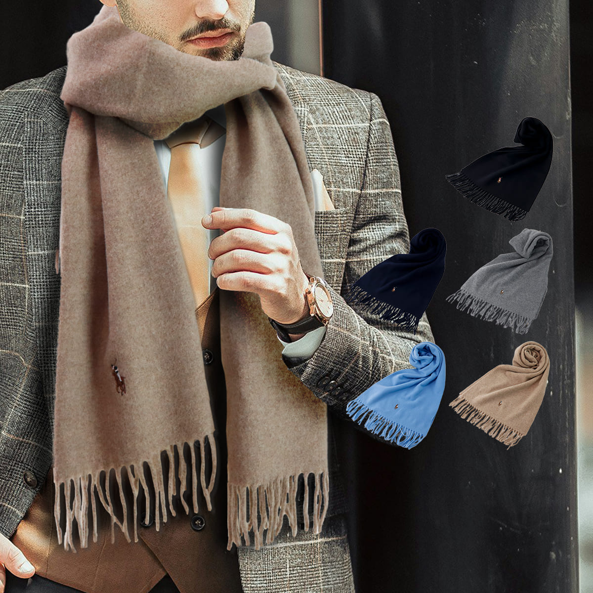 楽天市場】RALPH LAUREN ラルフローレン マフラー ポニー刺繍