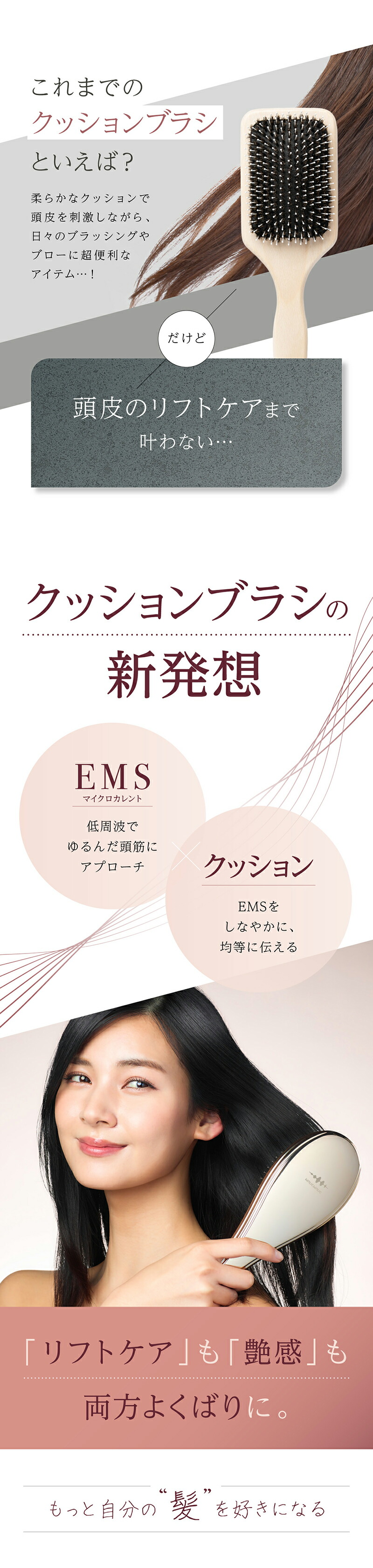 EMS と マイクロカレント ので頭皮 への浸透率がUP！WAVEWAVE EMS