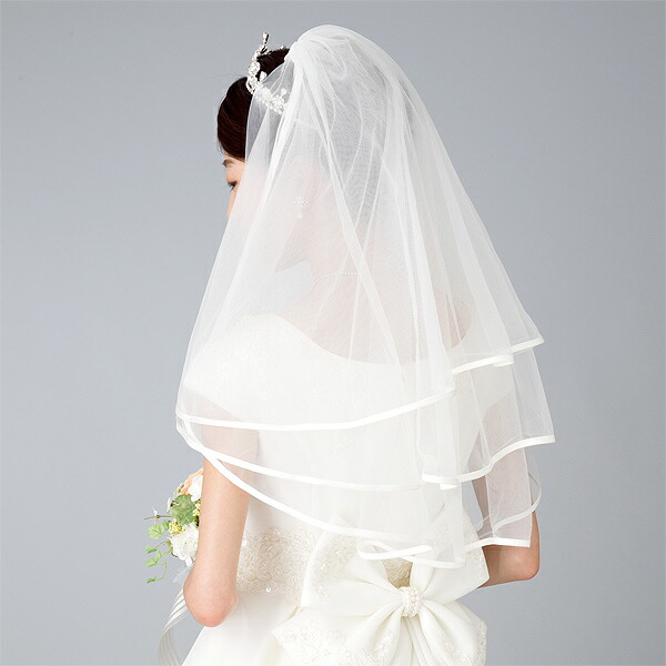 楽天市場】【売り切り超特価】ウェディング ベール パイピングショート