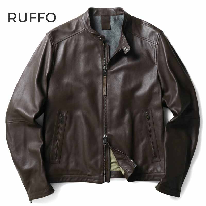 楽天市場】RUFFO / ルッフォ｜ラムナッパレザーシングルライダース