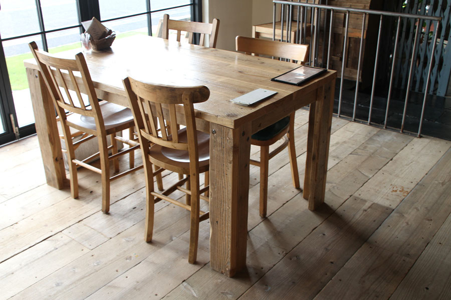 WOODPRO本店】OLD ASHIBA（足場板古材）Aタイプテーブル