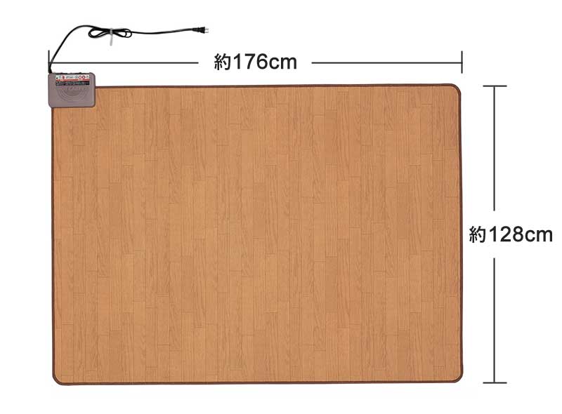 ユアサプライムス.com｜木目フローリングホットカーペット1.5畳 WHC