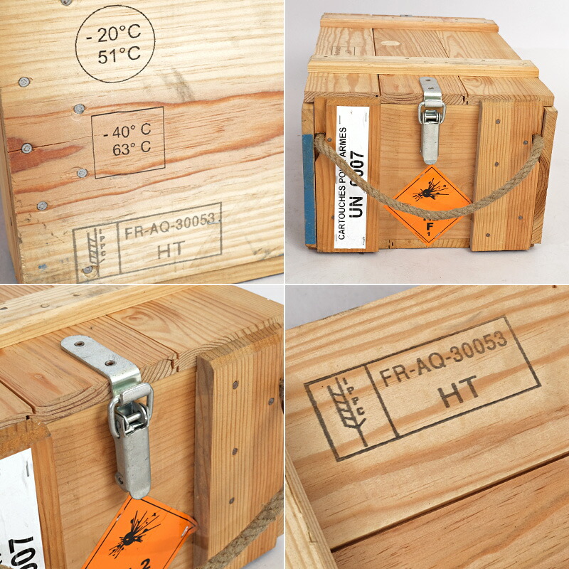 楽天市場】フランス軍 アンモボックス ウッド USED BX161UN