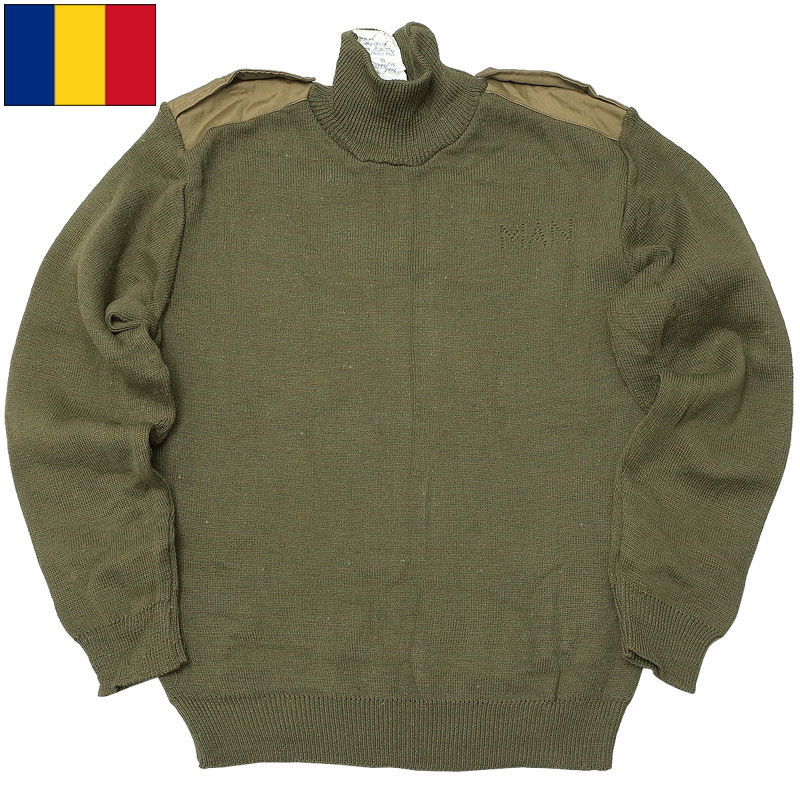 楽天市場】ルーマニア軍 ハイネック コマンドセーター デッドストック