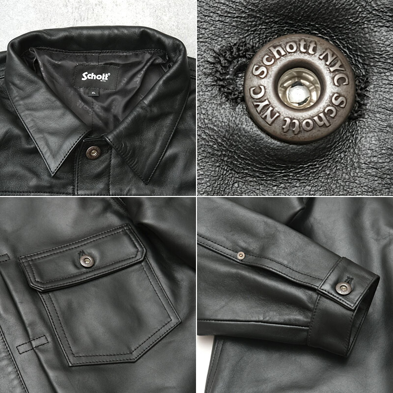 楽天市場】Schott ショット #7823950128 シープレザー トラッカー