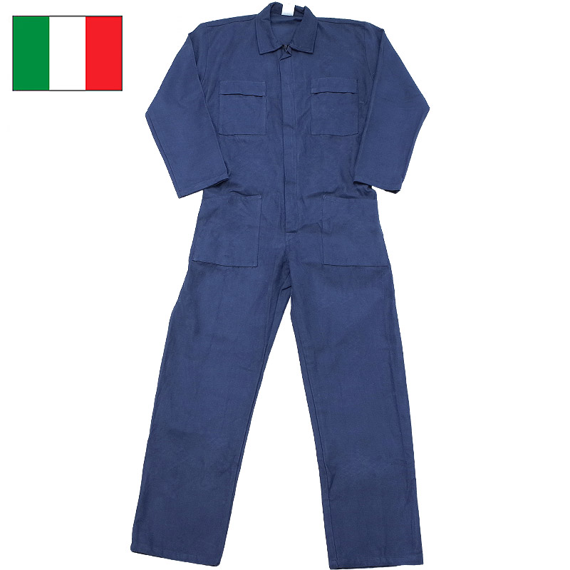 楽天市場】イタリア軍 ワークカバーオール モールスキン ネイビー
