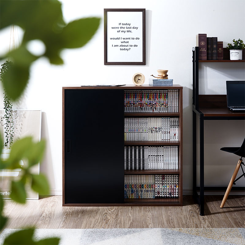 スライド扉シェルフ グローセ 【00-323】｜激安アウトレット家具通販