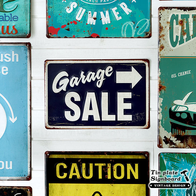 楽天市場】Garage SALE ヴィンテージ風 サインボード サインプレート
