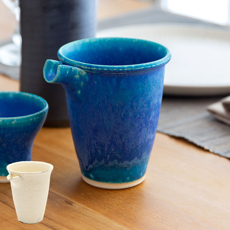 楽天市場】注器 信楽焼 酒器 ホワイト ブルー 焼物 粉引 青 日本酒
