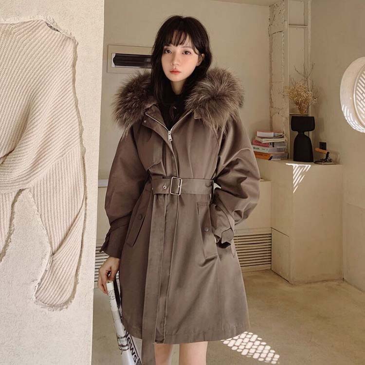 楽天市場】モッズコート ラビットファーインナー付き ラクーンファー襟