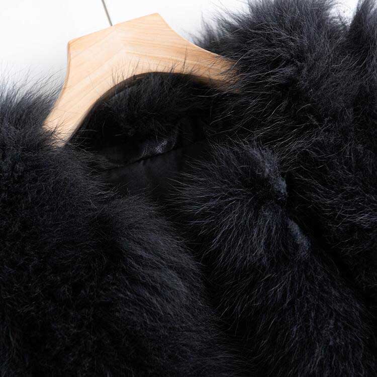 楽天市場】ベスト フォックス リアルファー アウター ショート丈