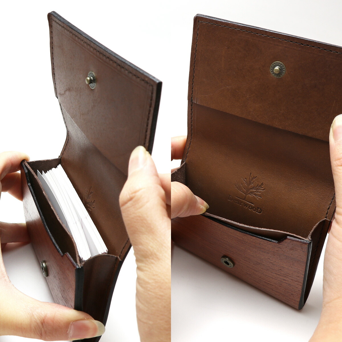 楽天市場】木 名刺入れ 木製 メンズ 本革 日本製 カードケース 男性へ